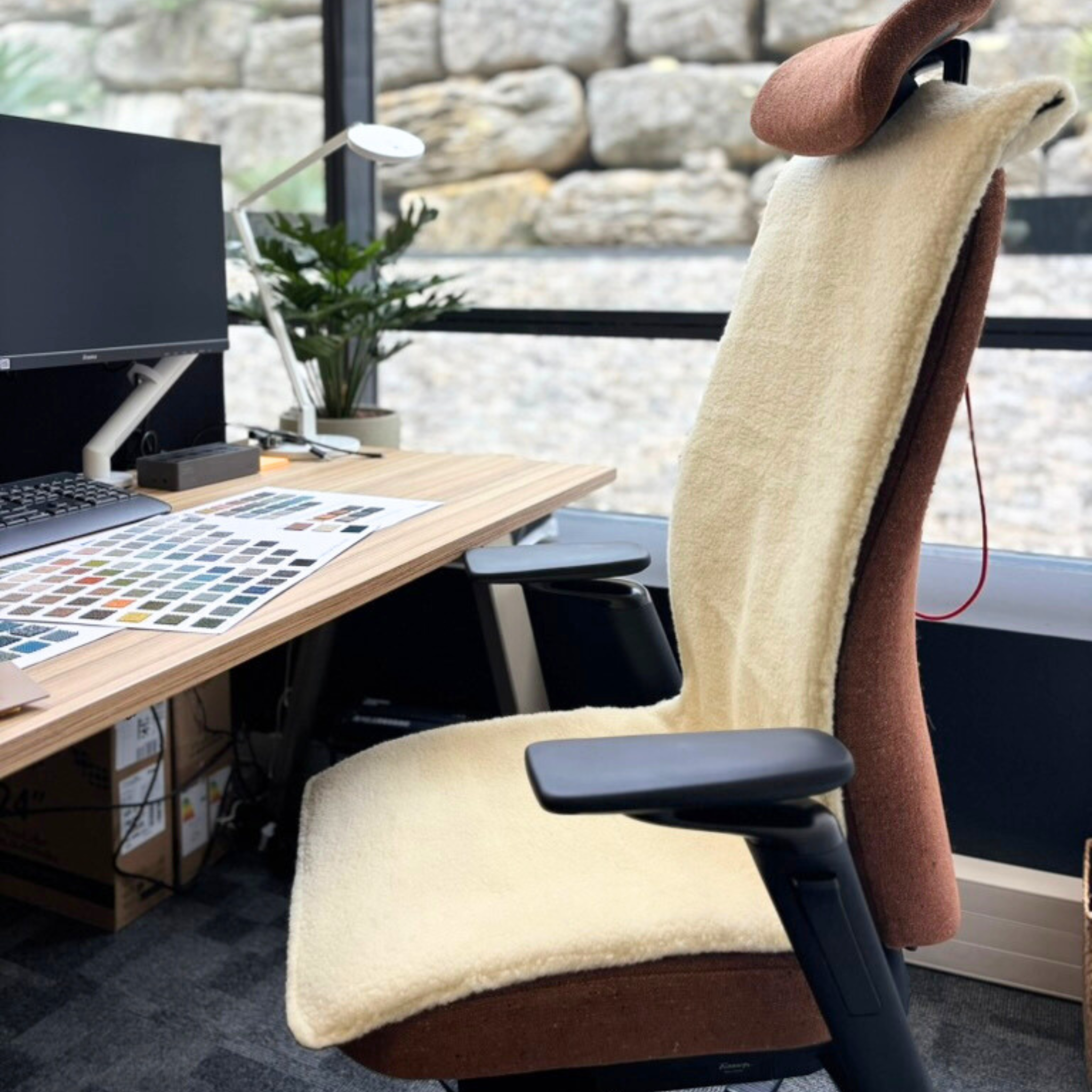 NOMADE - Plaid d'assise chauffant 125 x 45 cm